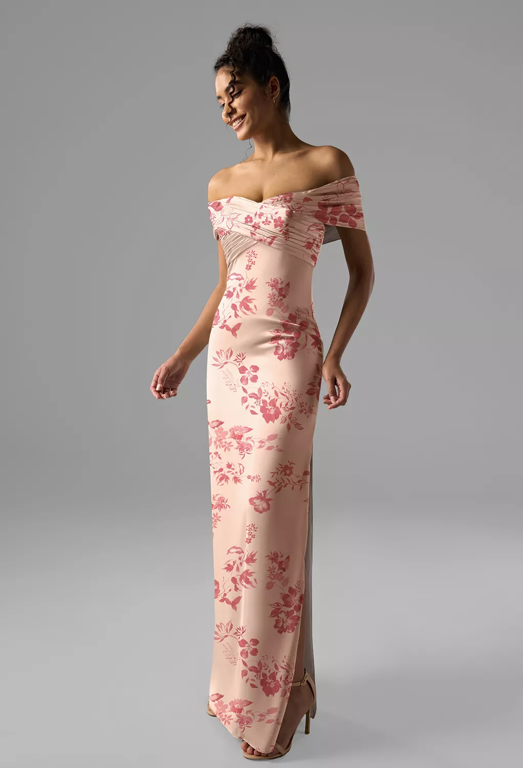 AW Meghan Pink Cherry Blossom  Black Tie Wedding Guest Dresses